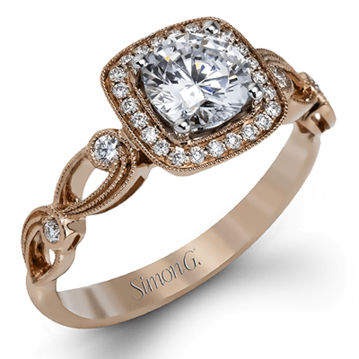 TR526 WHITE 18K SEMI ROSE