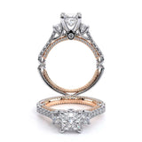 COUTURE-0470P-14K TWO TONE PRINCESS