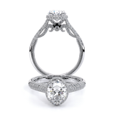 Insignia-7105OV-14K White Gold Oval