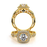 VENETIAN-5048CU-18K YELLOW GOLD CUSHION