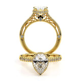 VENETIAN-5081PEAR-18K YELLOW GOLD PRINCESS